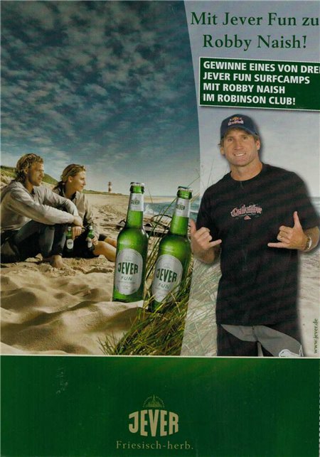 Teilnahmekarte (Mit Jever Fun zu Robby Naish)