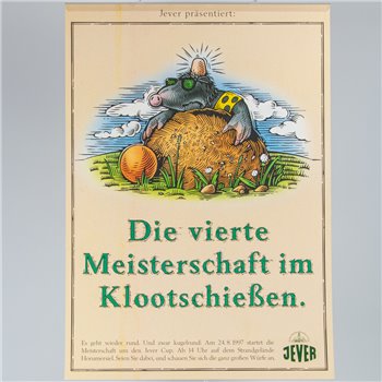 Plakat (Die vierte Meisterschaft im Klootschießen)