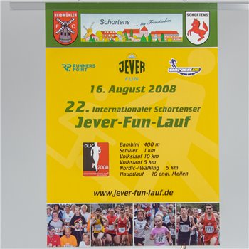 Plakat (22. Internationaler Schortenser Jever-Fun-Lauf)
