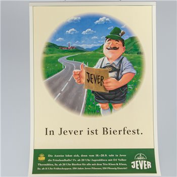Plakat (In Jever ist Bierfest)
