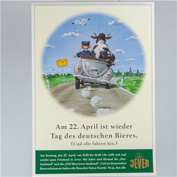 Plakat (Am 22. April ist wieder Tag des deutschen Bieres)