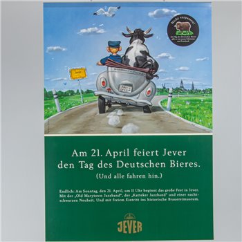 Plakat (Am 21. April feiert Jever den Tag des Deutschen Bieres)