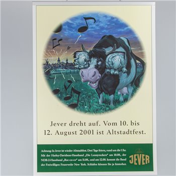 Plakat (Jever dreht auf Vom 10. bis 12. August 2001 ist Altstadtfest)