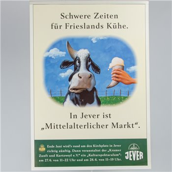 Plakat (Schwere Zeiten für Frieslands Kühe)
