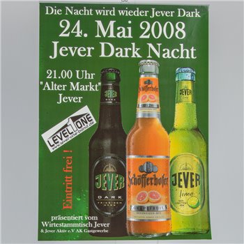 Plakat (24. Mai 2008 Jever Dark Nacht)