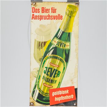 Werbeschild (Das Bier für Anspruchsvolle)