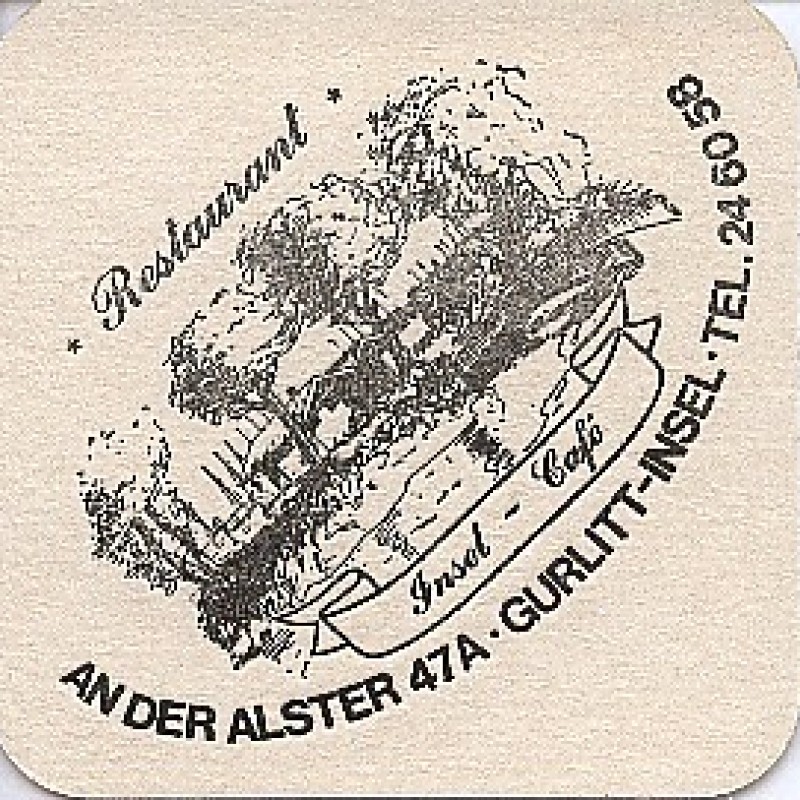 Bierdeckel (Insel-Cafe)