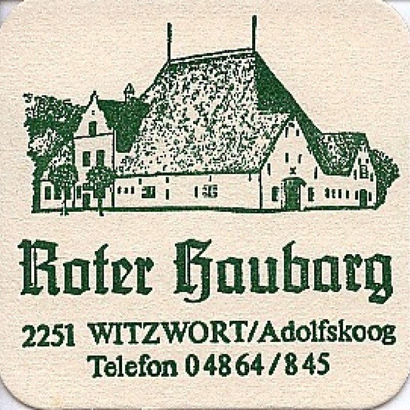 Bierdeckel (Roter Haubarg)