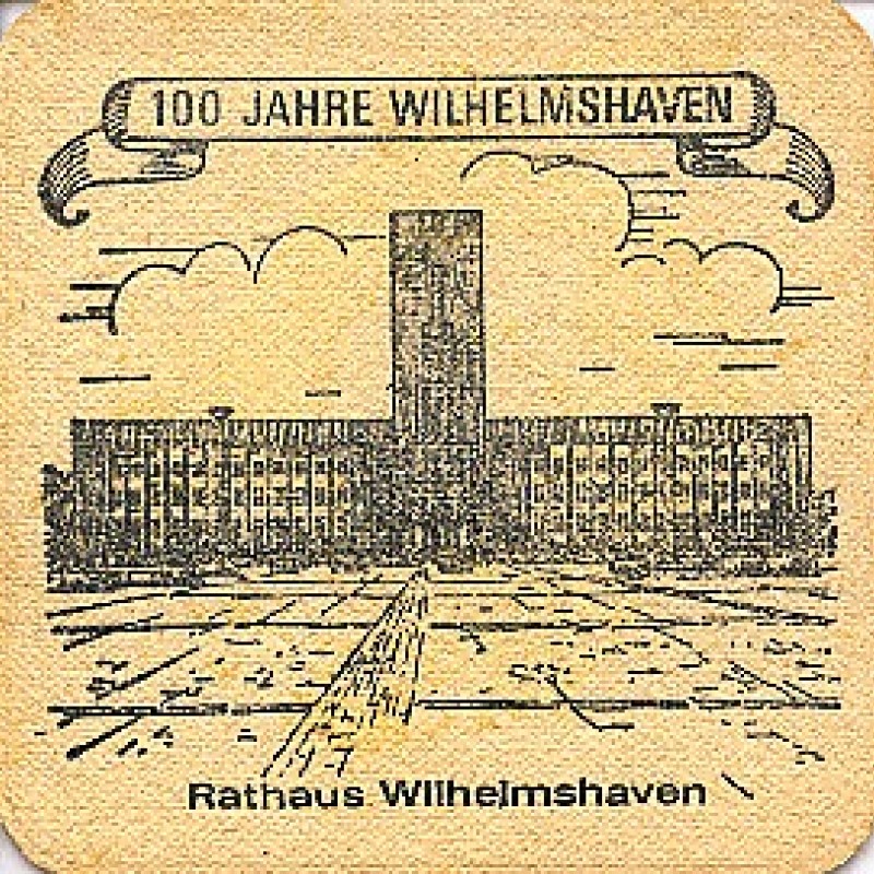 Bierdeckel (100 Jahre Wilhelmshaven)