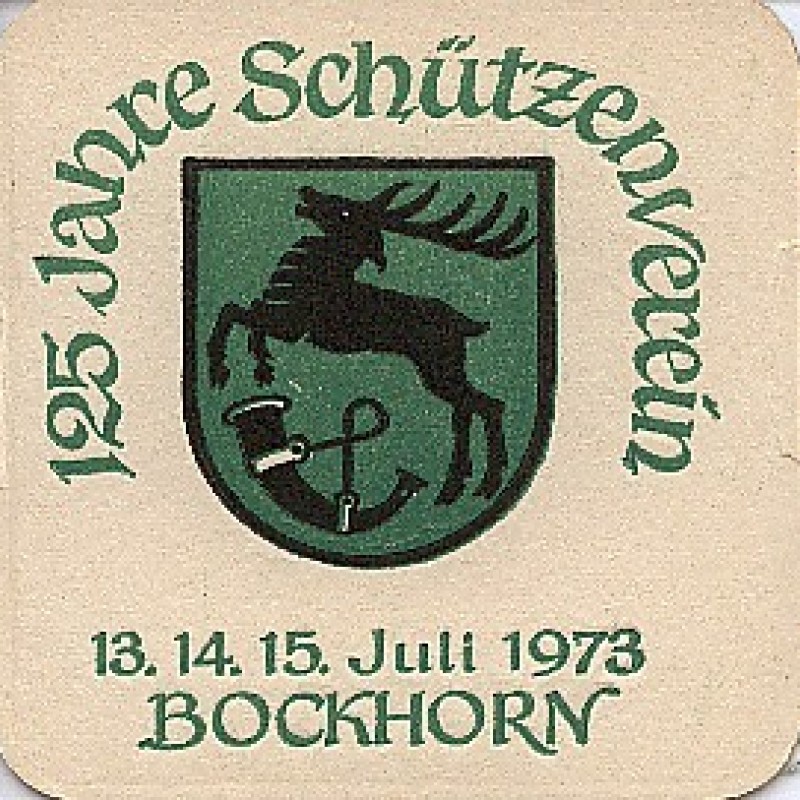 Bierdeckel (125 Jahre Sch&uuml;tzenverein Bockhorn)