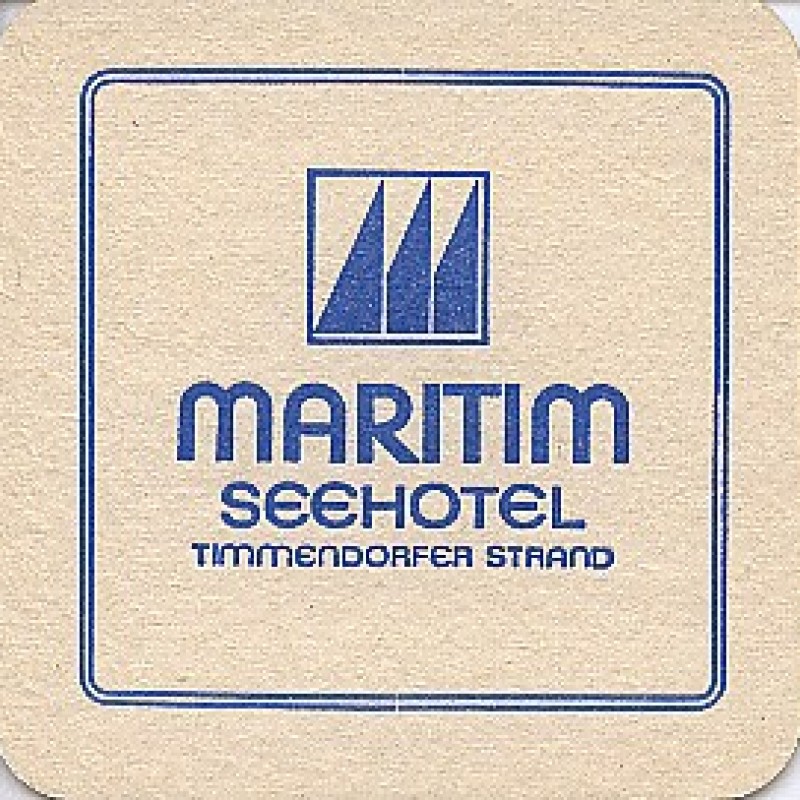 Bierdeckel (10 Jahre Maritim Seehotel)