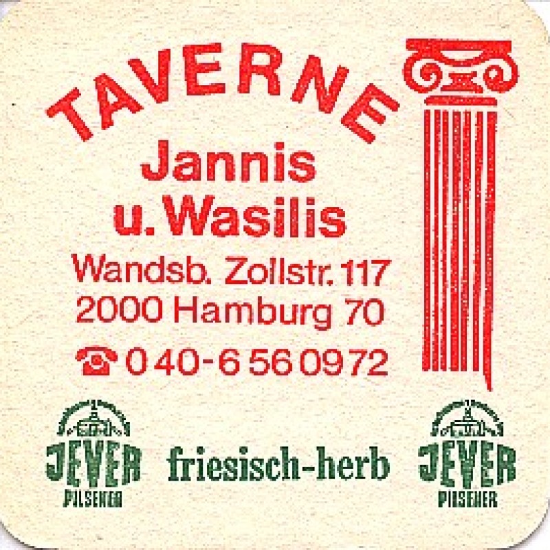 Bierdeckel (Jannis u. Wasilis)