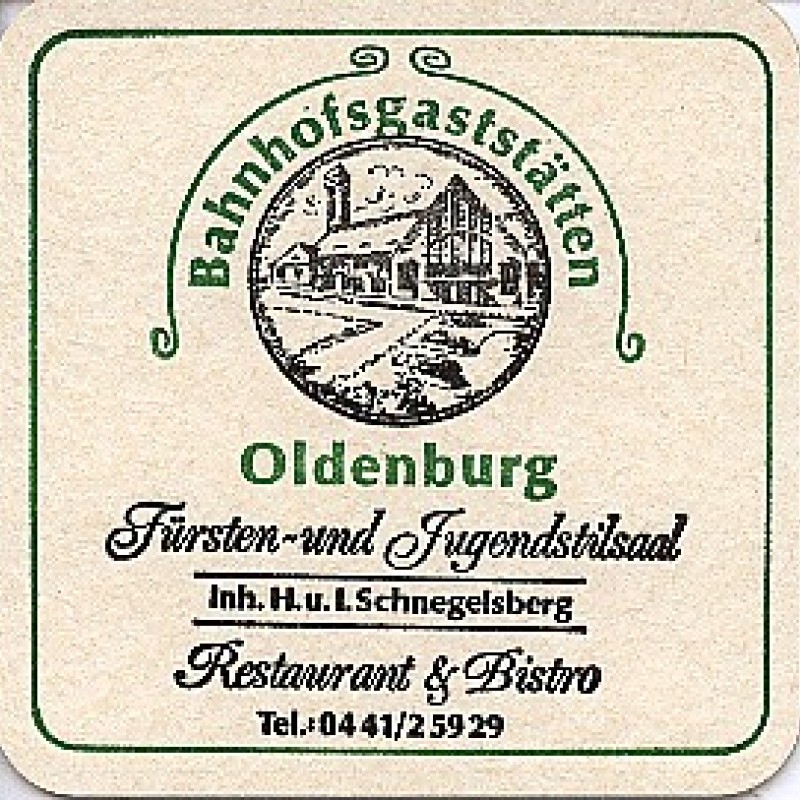 Bierdeckel (Bahnhofsgastst&auml;tten Oldenburg)