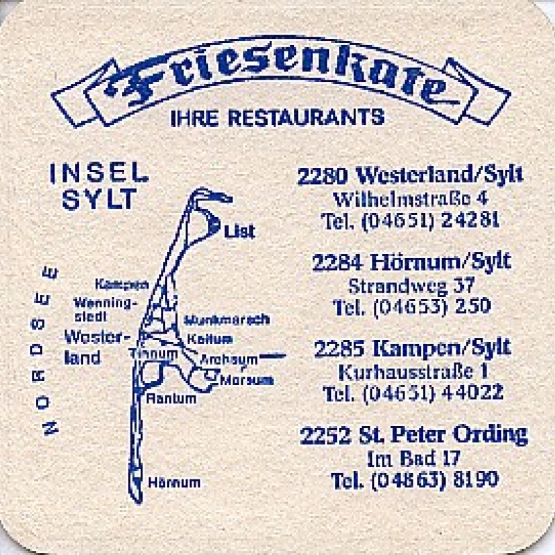 Bierdeckel (Friesenkate)