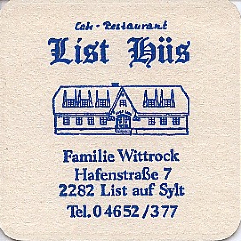 Bierdeckel (List H&uuml;s)
