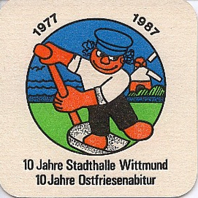 Bierdeckel (10 Jahre Stadthalle Wittmund)