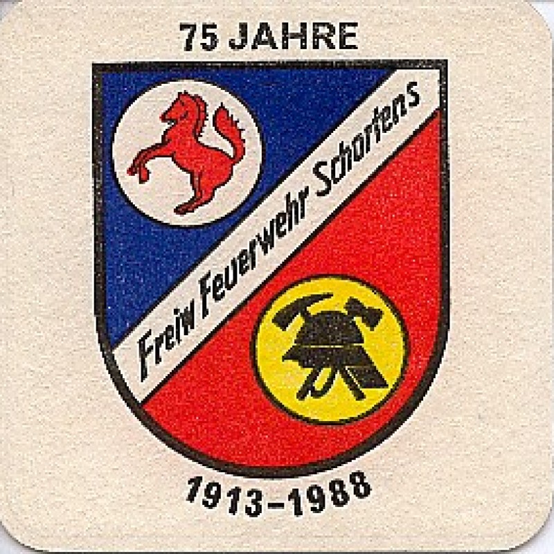 Bierdeckel (75 Jahre FF Schortens)