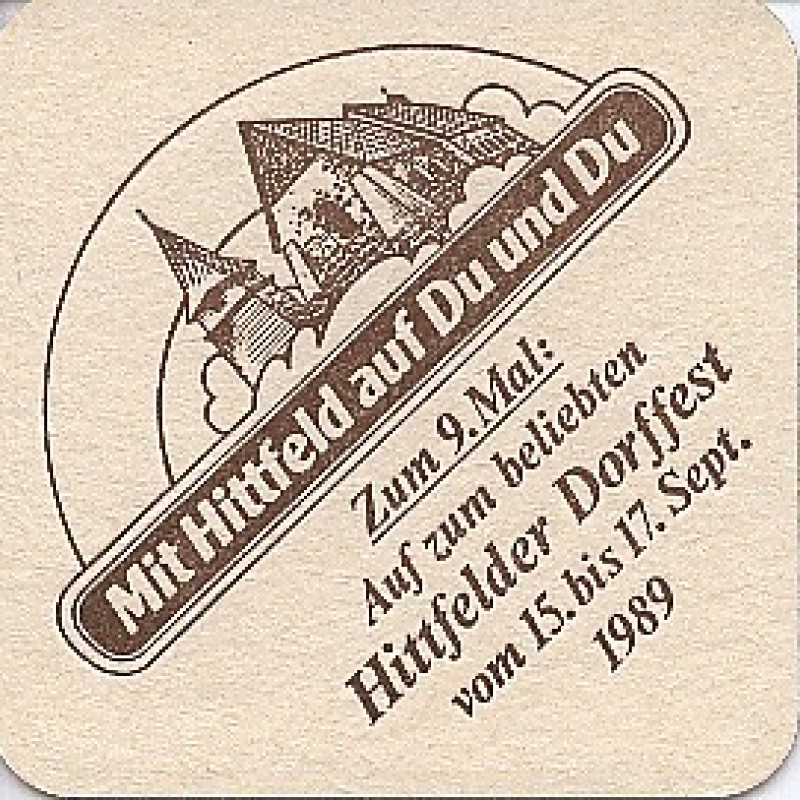 Bierdeckel (Hittfelder Dorffest)