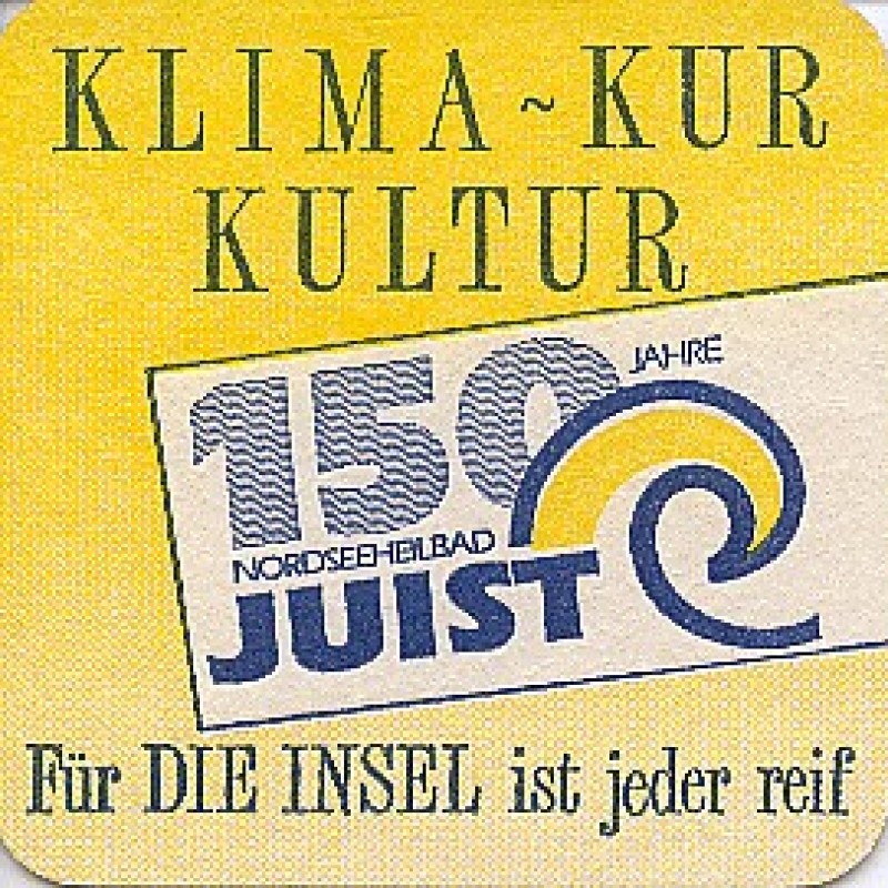 Bierdeckel (150 Jahre Nordseeheilbad Juist)