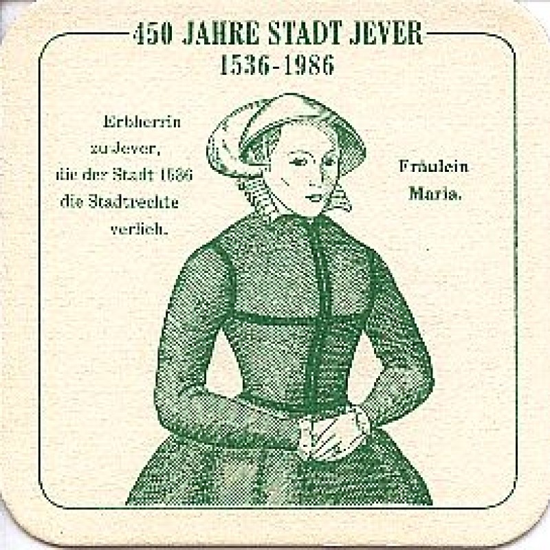 Bierdeckel (450 Jahre Stadt Jever)