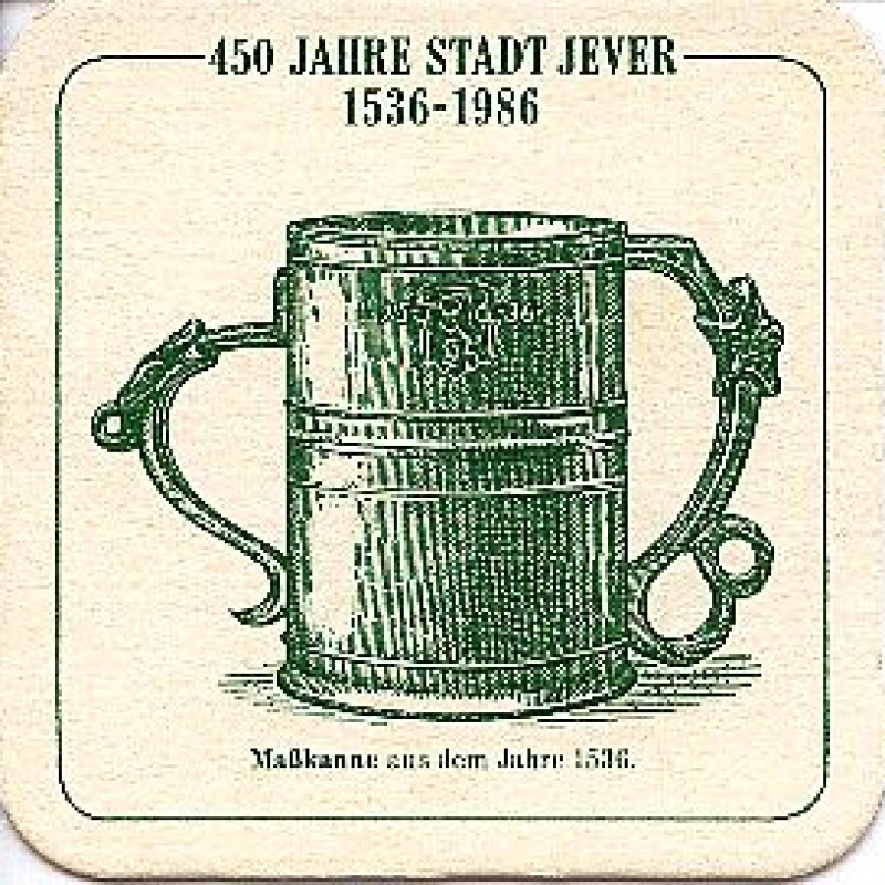 Bierdeckel (450 Jahre Stadt Jever)