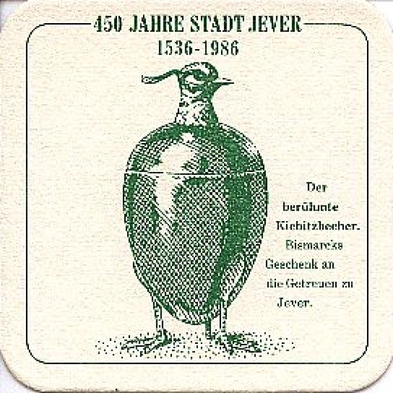 Bierdeckel (450 Jahre Stadt Jever)