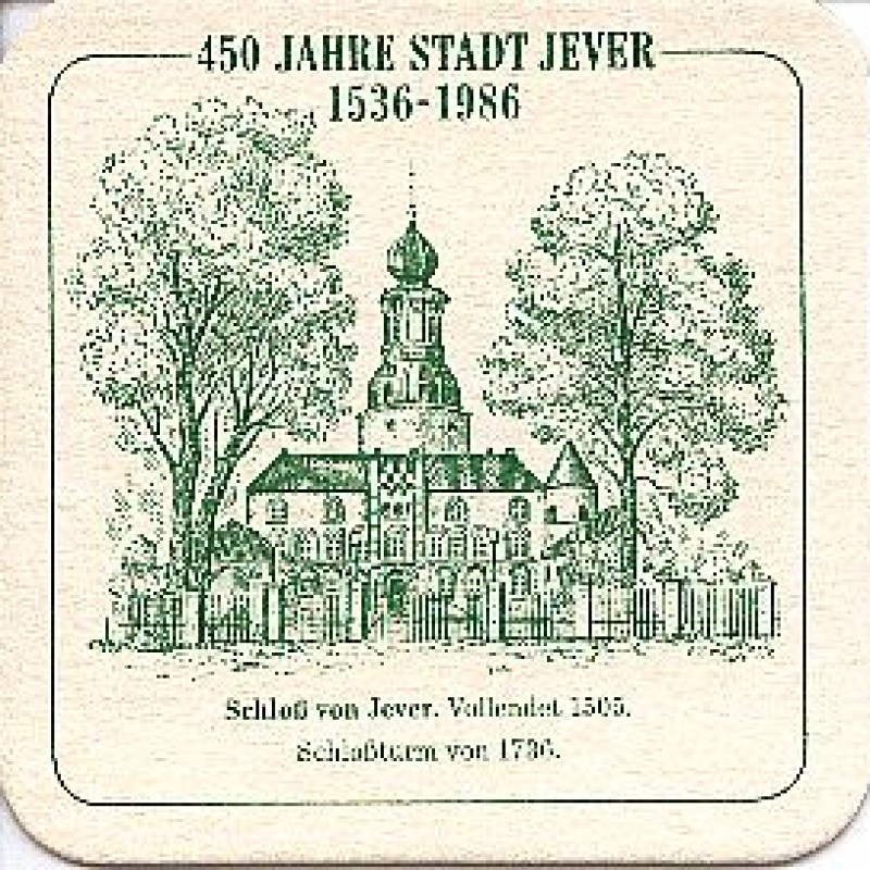 Bierdeckel (450 Jahre Stadt Jever)
