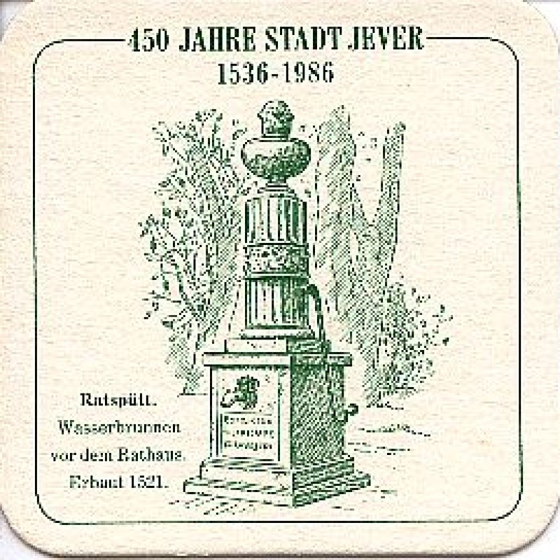 Bierdeckel (450 Jahre Stadt Jever)