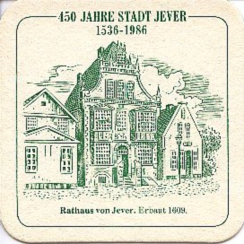 Bierdeckel (450 Jahre Stadt Jever)