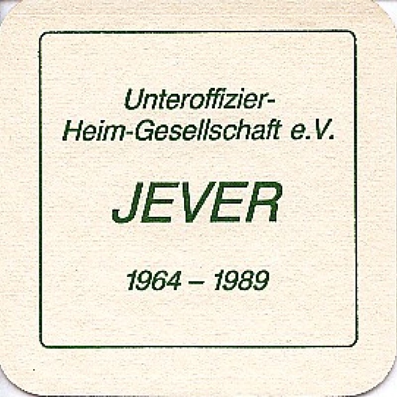 Bierdeckel (25 Jahre Unteroffzier-Heim-Gesellschaft e.V. Jever)