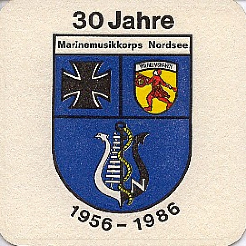 Bierdeckel (30 Jahre Marinemusikkorps Nordsee)