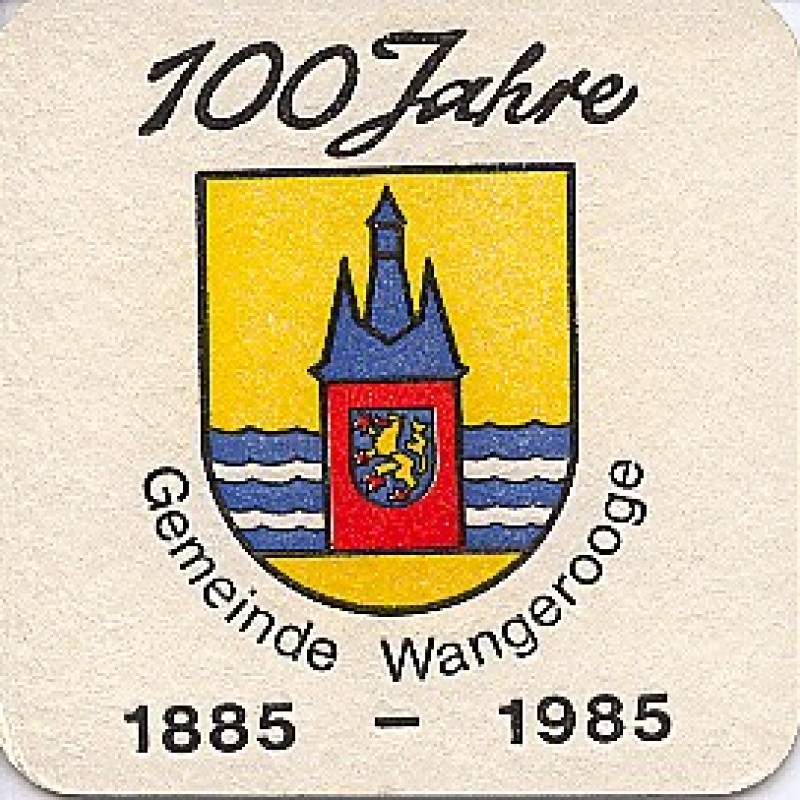Bierdeckel (100 Jahre Gemeinde Wangerooge)