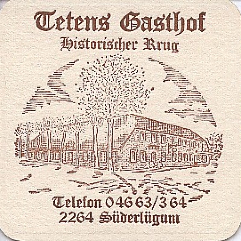 Bierdeckel (Tetens Gasthof)