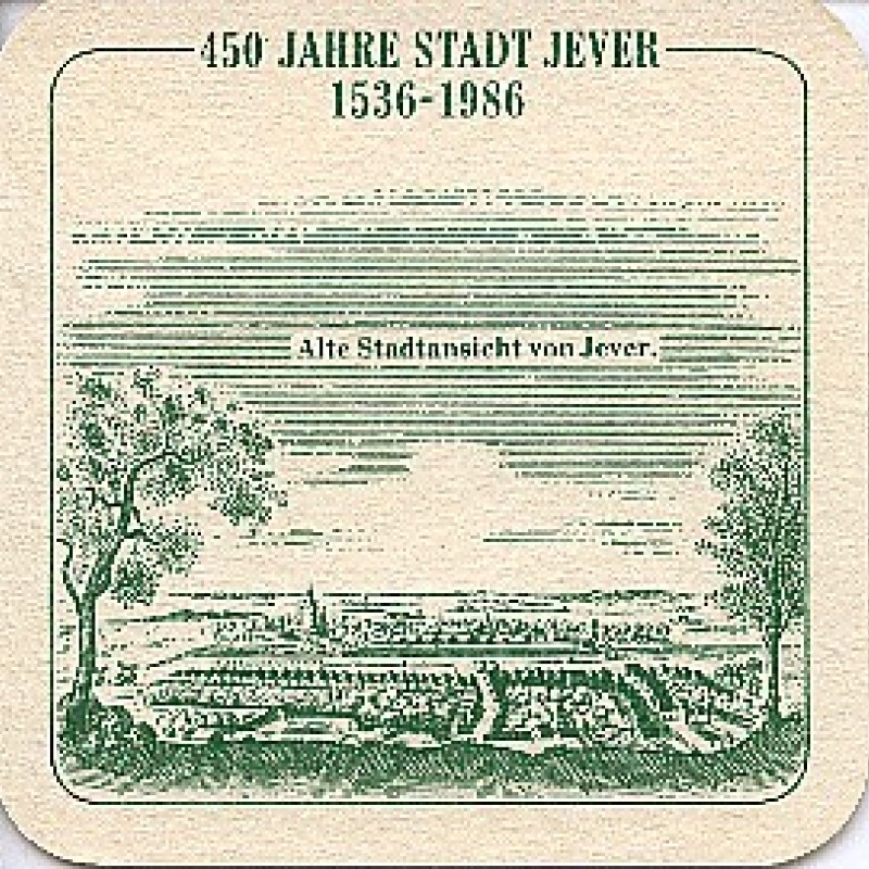 Bierdeckel (450 Jahre Stadt Jever)