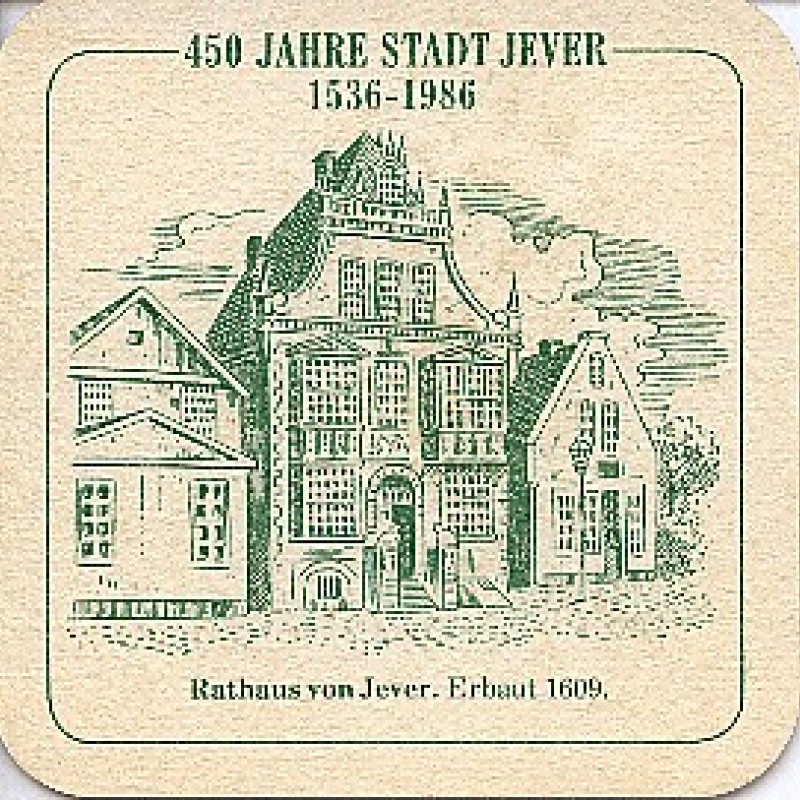 Bierdeckel (450 Jahre Stadt Jever)