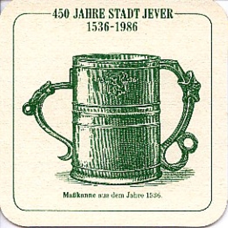 Bierdeckel (450 Jahre Stadt Jever)