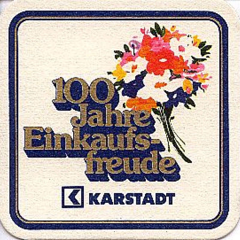 Bierdeckel (100 Jahre Karstadt)