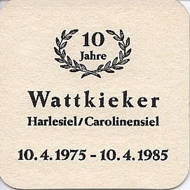 Bierdeckel (10 Jahre Wattkieker)