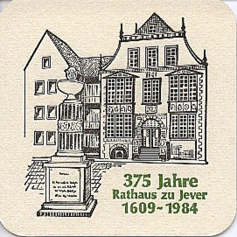 Bierdeckel (375 Jahre Rathaus zu Jever)