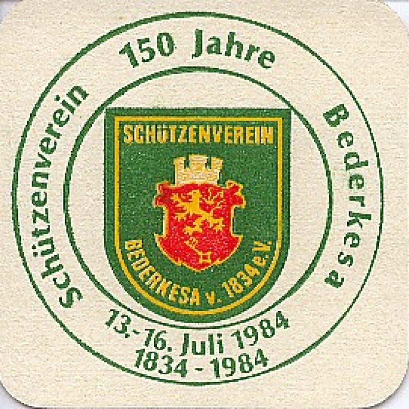 Bierdeckel (150 Jahre Sch&uuml;tzenverein Bederkesa)