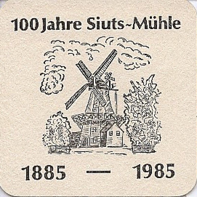 Bierdeckel (100 Jahre Siuts-M&uuml;hle)