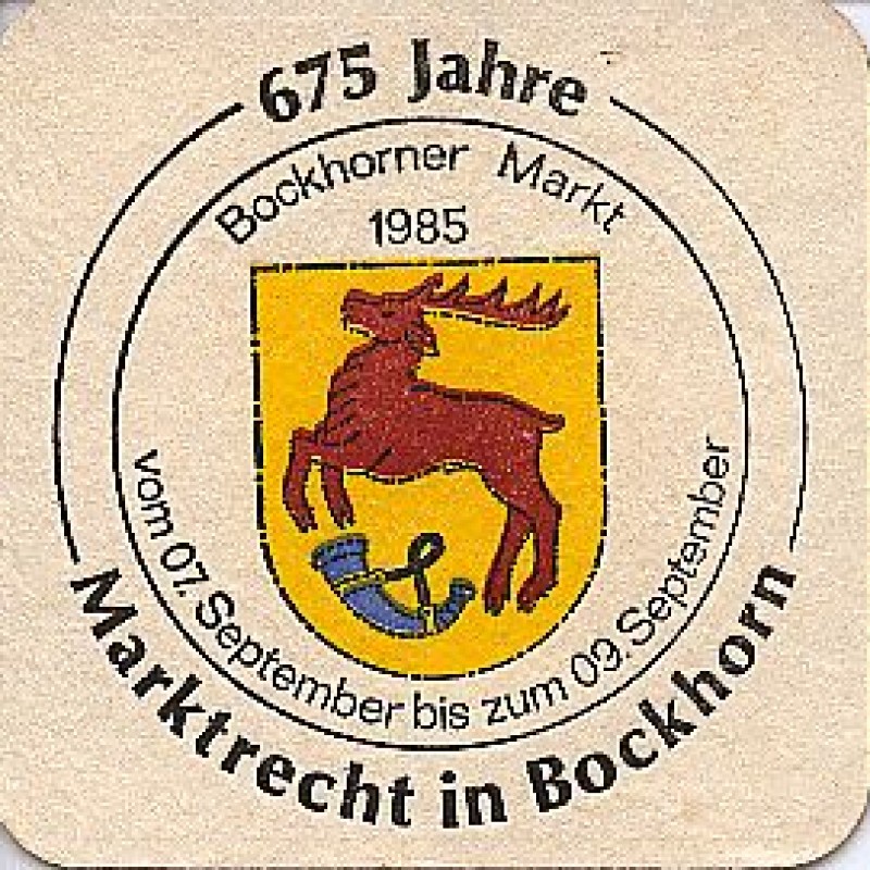 Bierdeckel (675 Marktrecht in Bockhorn)