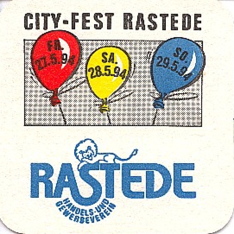 Bierdeckel (City-Fest Rastede)