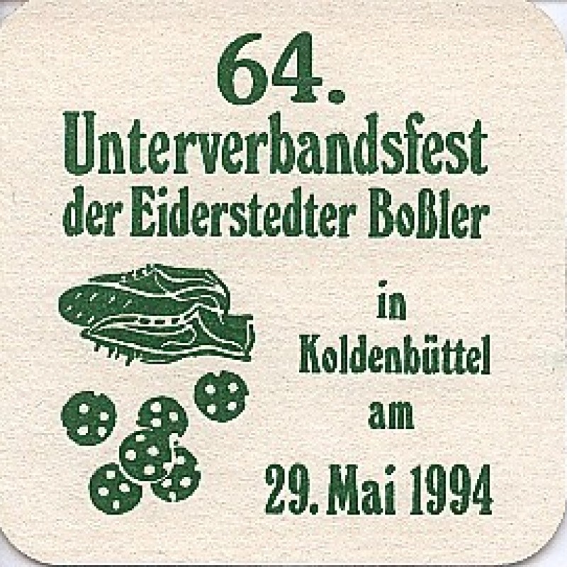 Bierdeckel (Unterverbandsfest der Eiderstedter Bo&szlig;ler)