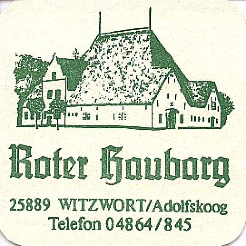 Bierdeckel (Roter Haubarg)