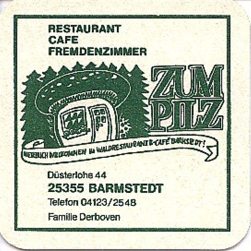 Bierdeckel (Zum Pilz)
