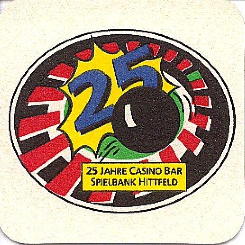 Bierdeckel (25 Jahre Spielbank Hittfeld)