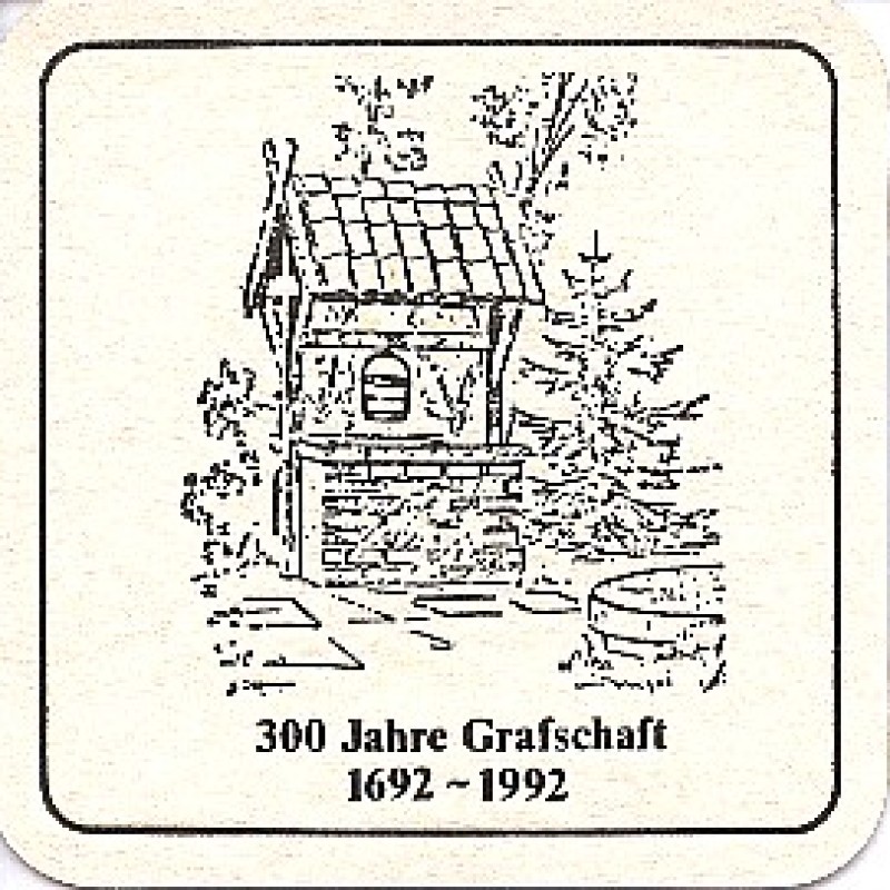 Bierdeckel (300 Jahre Grafschaft)