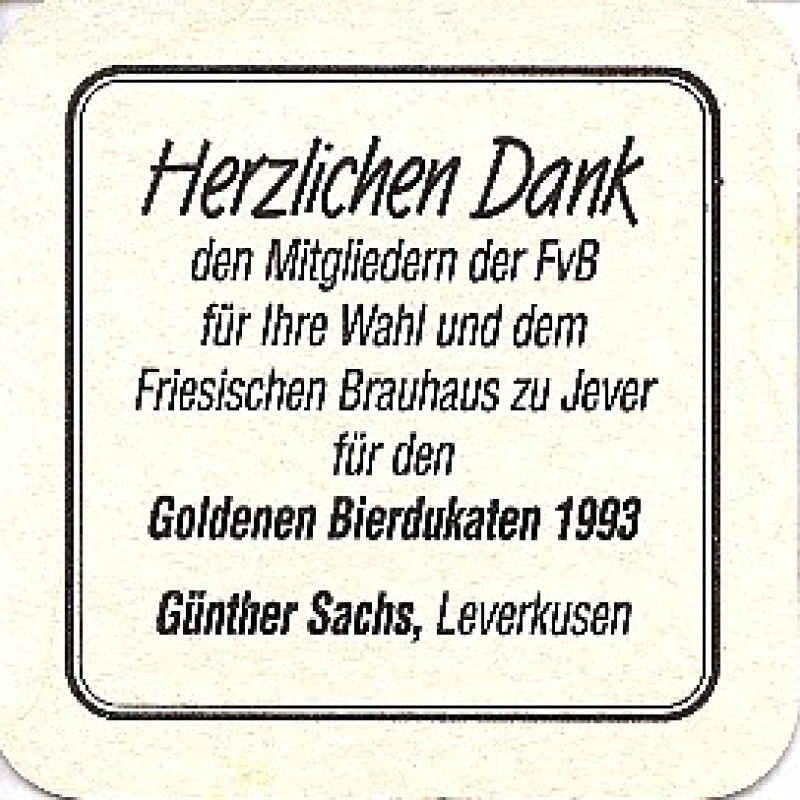 Bierdeckel (Verleihung des Goldenen Bierdukaten)