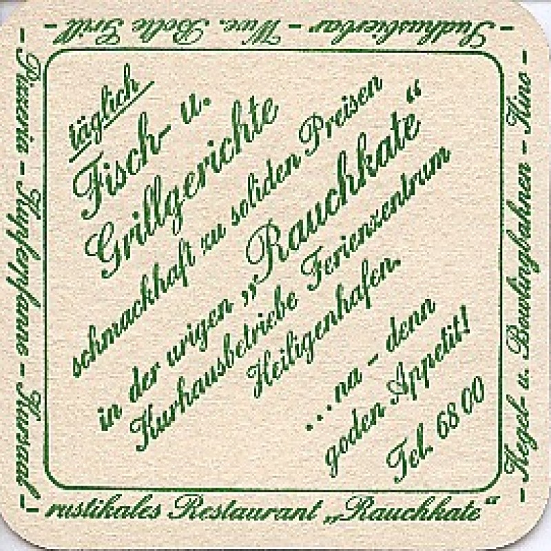 Bierdeckel (Rauchkate)